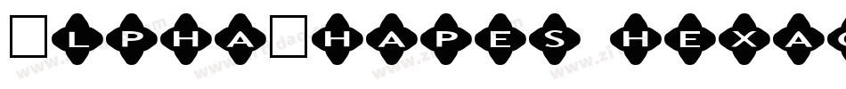 AlphaShapes hexagons 2字体转换